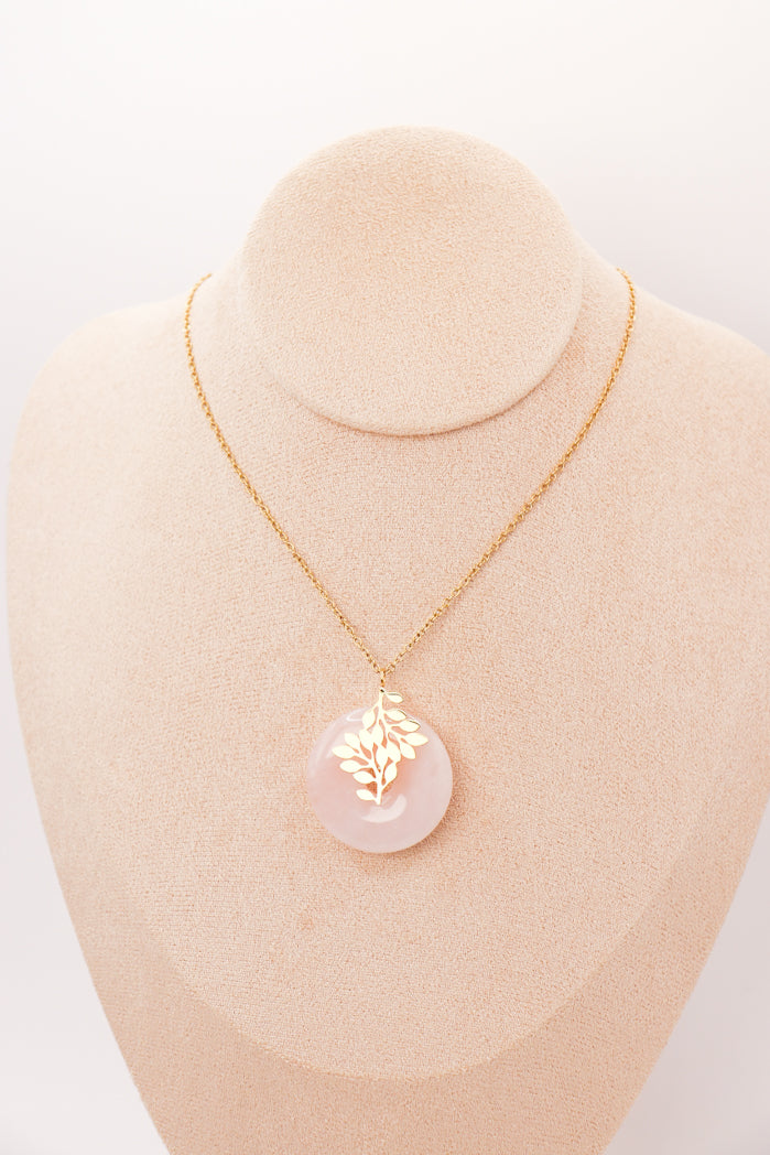 Pendentif | "Vie d'amour" en Quartz rose