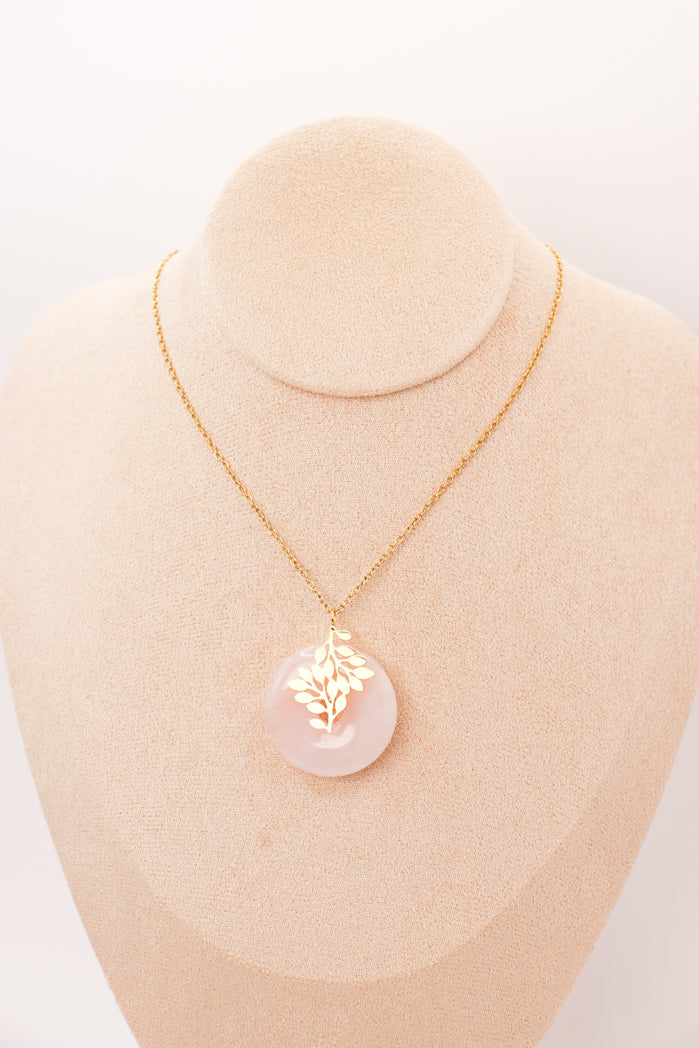 Pendentif | "Vie d'amour" en Quartz rose