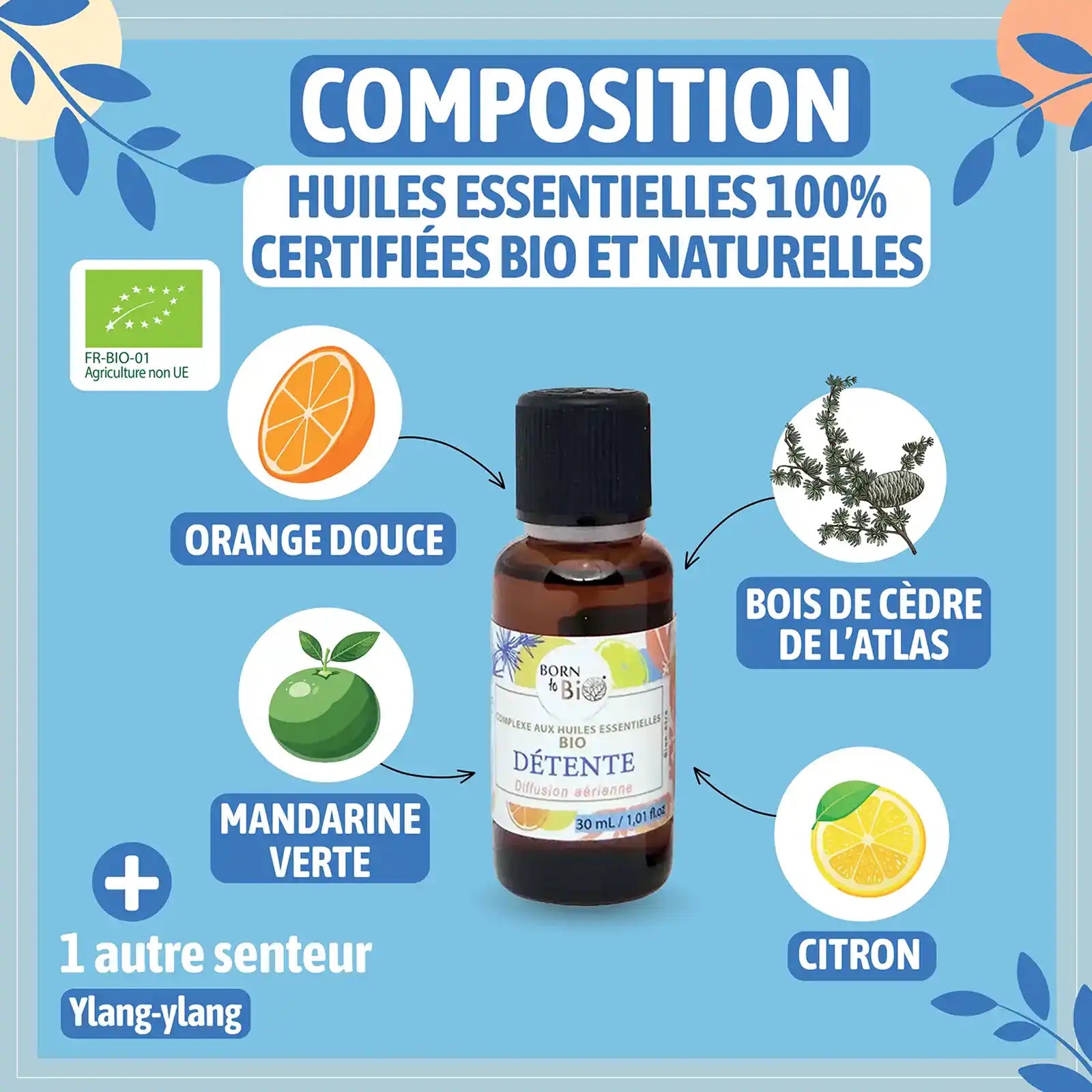 Détente - Complexe aux huiles essentielles Certifiées Bio